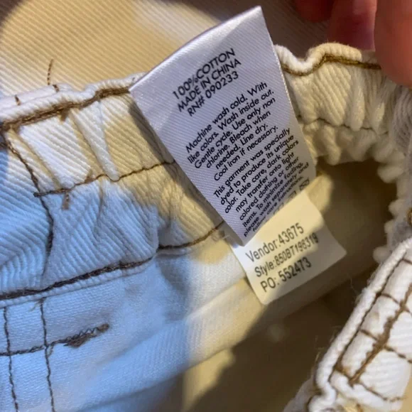 PacSun White Cargo Pants Women's Size S - Picture 6 of 9